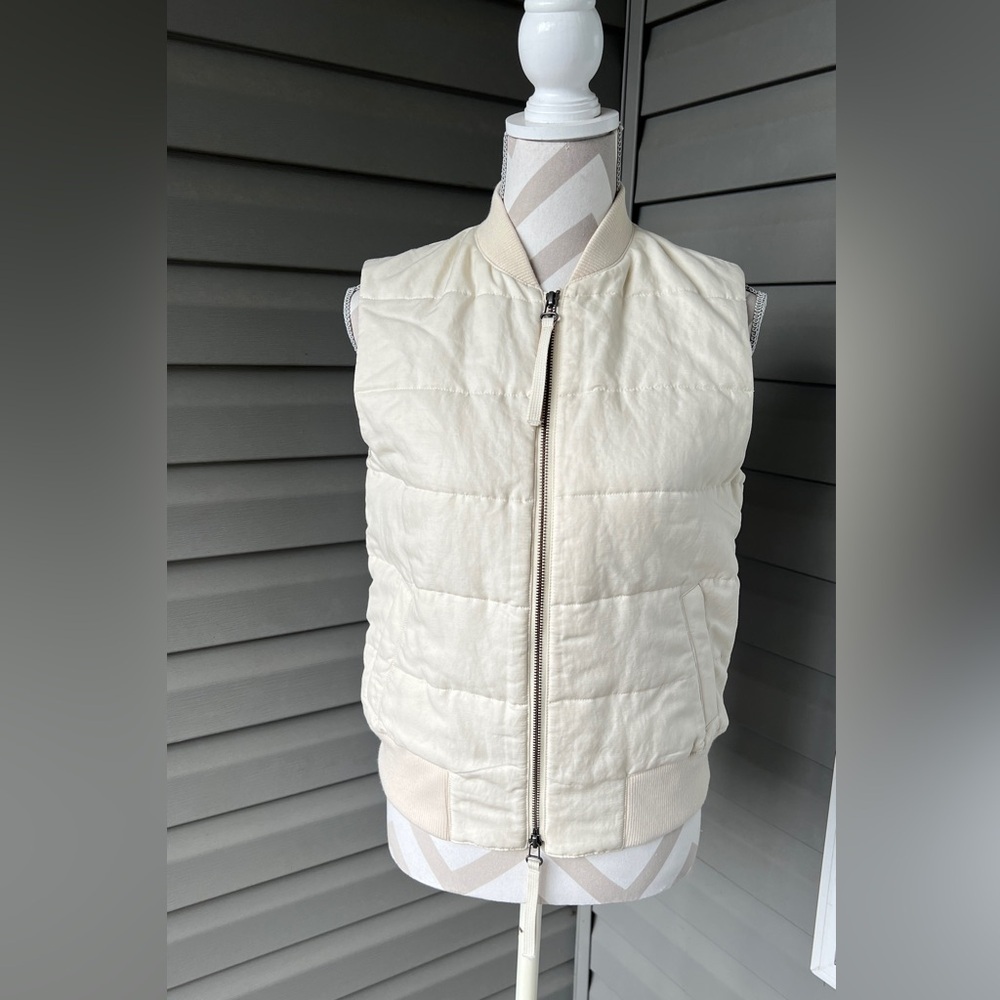 NWT- Vince Linen Blend Bomber Jacket Sz S